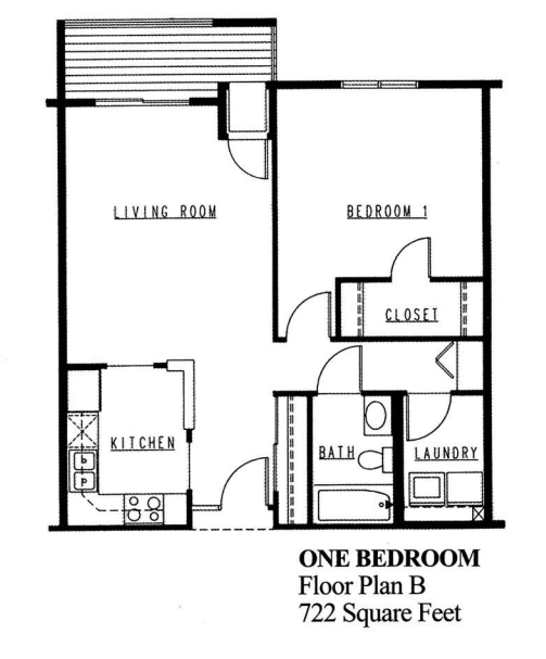 1BR/1BA - Northview Manor