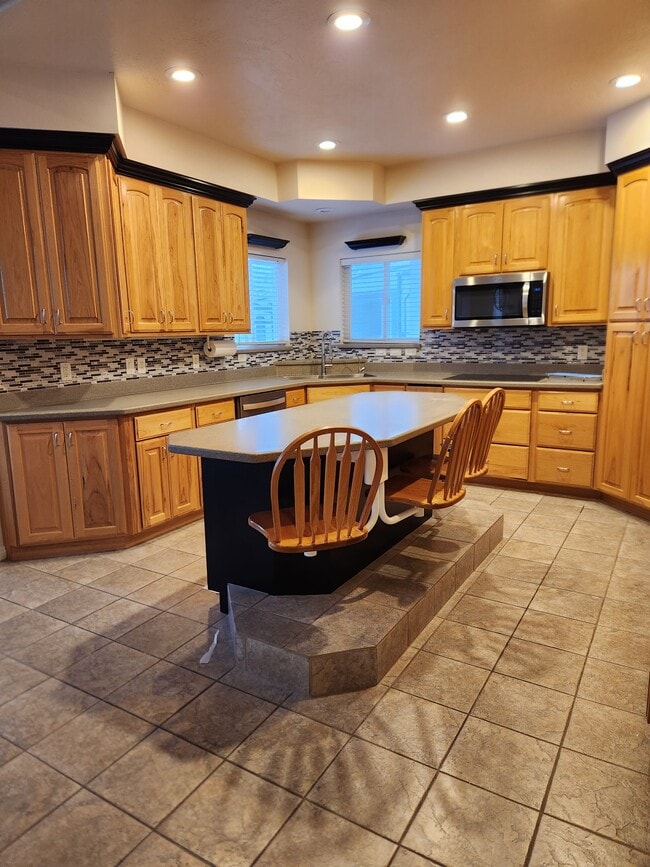 Kitchen with storage - 9783 N 5520 W