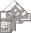 One Bedroom 833 Sq Ft (F)
