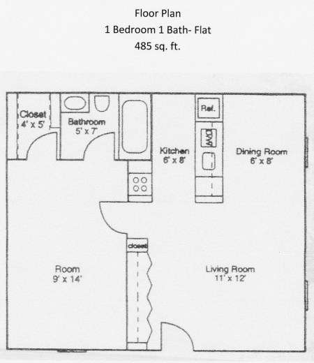 1BR/1BA - Stonegate Apartments