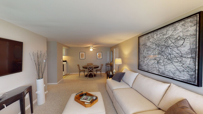 2-bedroom West Living Room - Park Lane Apartments