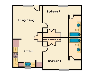 Plano de planta - University Suites