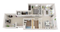 1 Bed 1 Bath  Torino