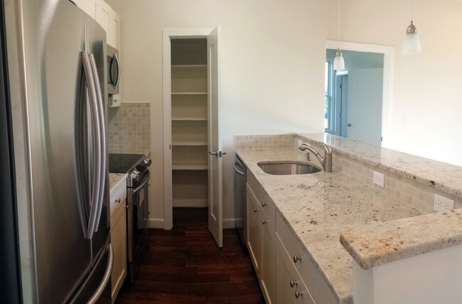 Apartamento A, cocinas tienen una despensa, además de un amplio espacio de gabinetes - The Skyler