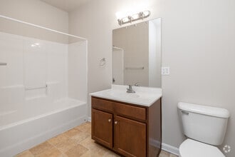 2BR, 2BA - 1,117SF Bathroom - Parkside Trace Apartments