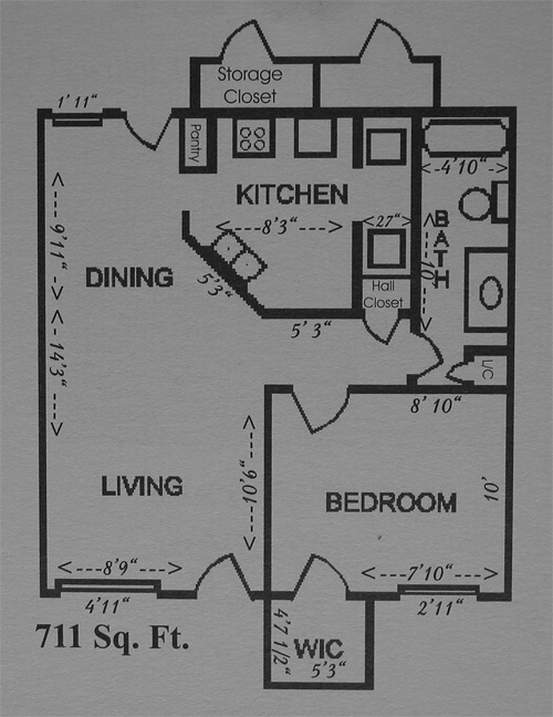 1BR/1BA - La Vista Retirement Community