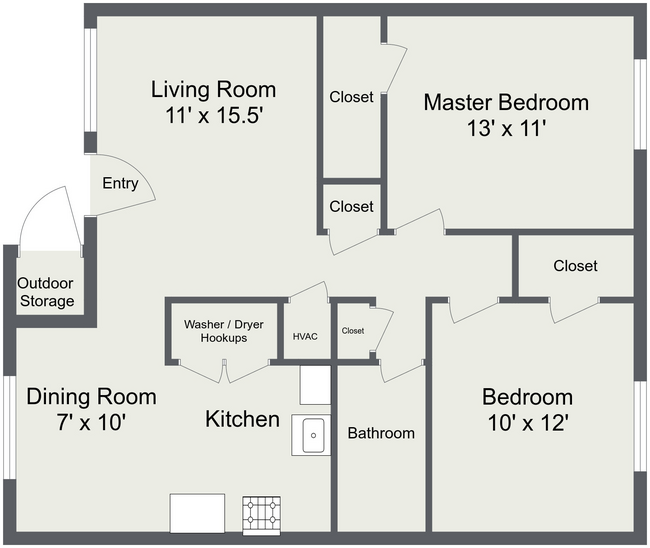 Plano del piso de Deerwood 2x1 web.jpg - Deerwood Apartments