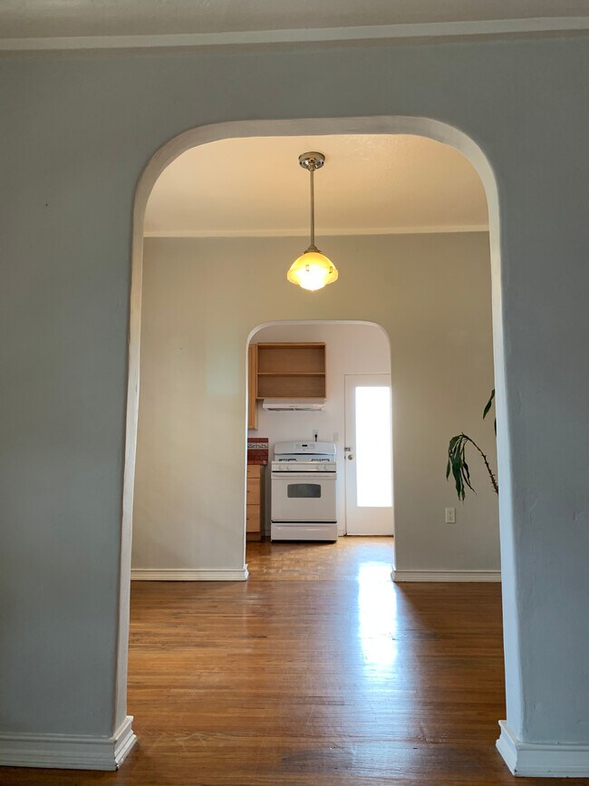 Hallway from living room to kitchen - 1608 Washington Ave