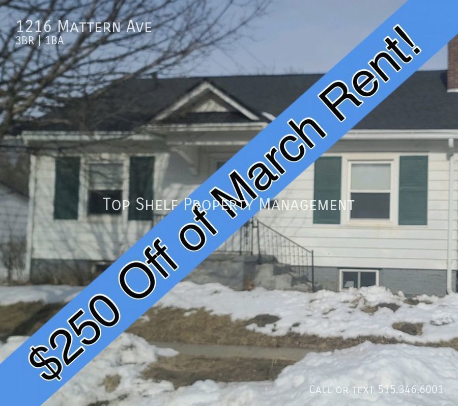 Now Available House for Rent in Des Moines, IA