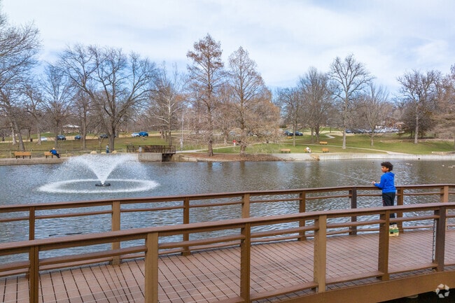 Antioch Park offers fishing for those who love the outdoors in the Merriam neighborhood.