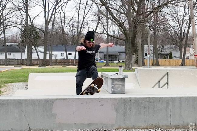 Garden City Park features a skatepark.