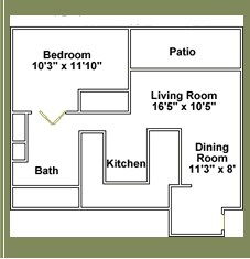 1HAB/1BA - The Presidio