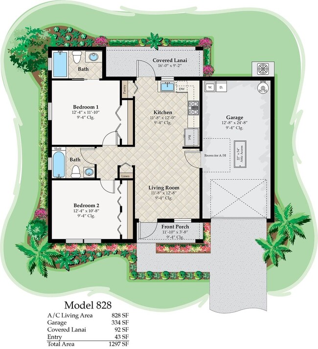 Foto del edificio - Brand New house in Lehigh Acers 2 Bedrooms 2 baths and 1 car garage