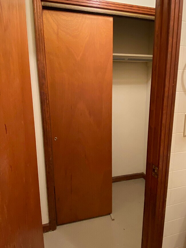 Hallway closet. Ample wardrobe storage. - 1109 North Yale Street