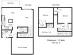 Two Bedroom Townhome