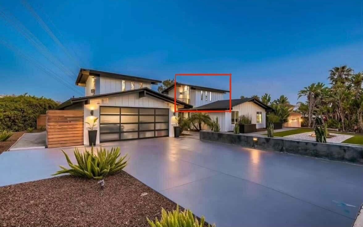 The unit is the upper right with its own entrance - 7080 Estrella de Mar Rd