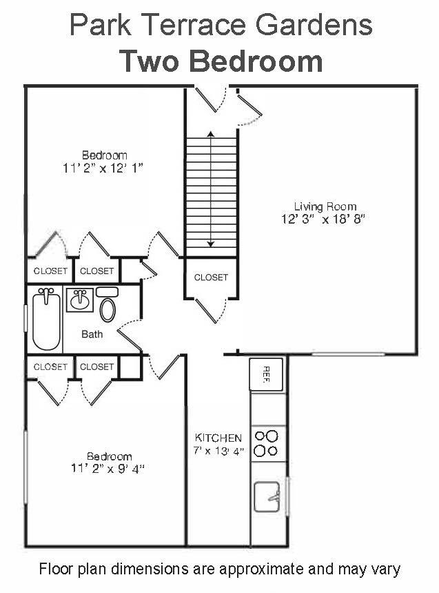 4 Room 2 Bed 1 Bath - Park Terrace Gardens