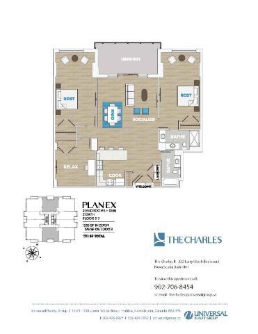 Floorplan - The Charles Apartments I & II