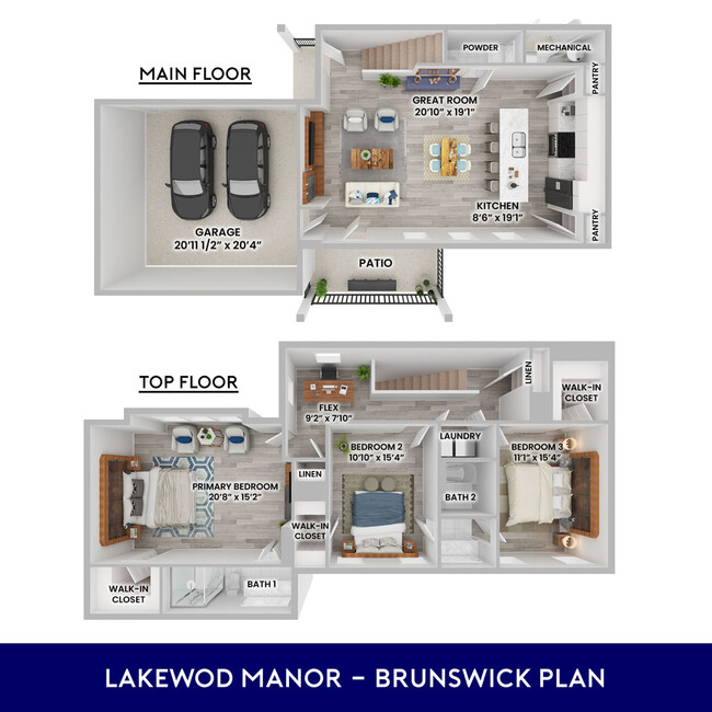 Brunswick Floorplan - Lakewood Manor