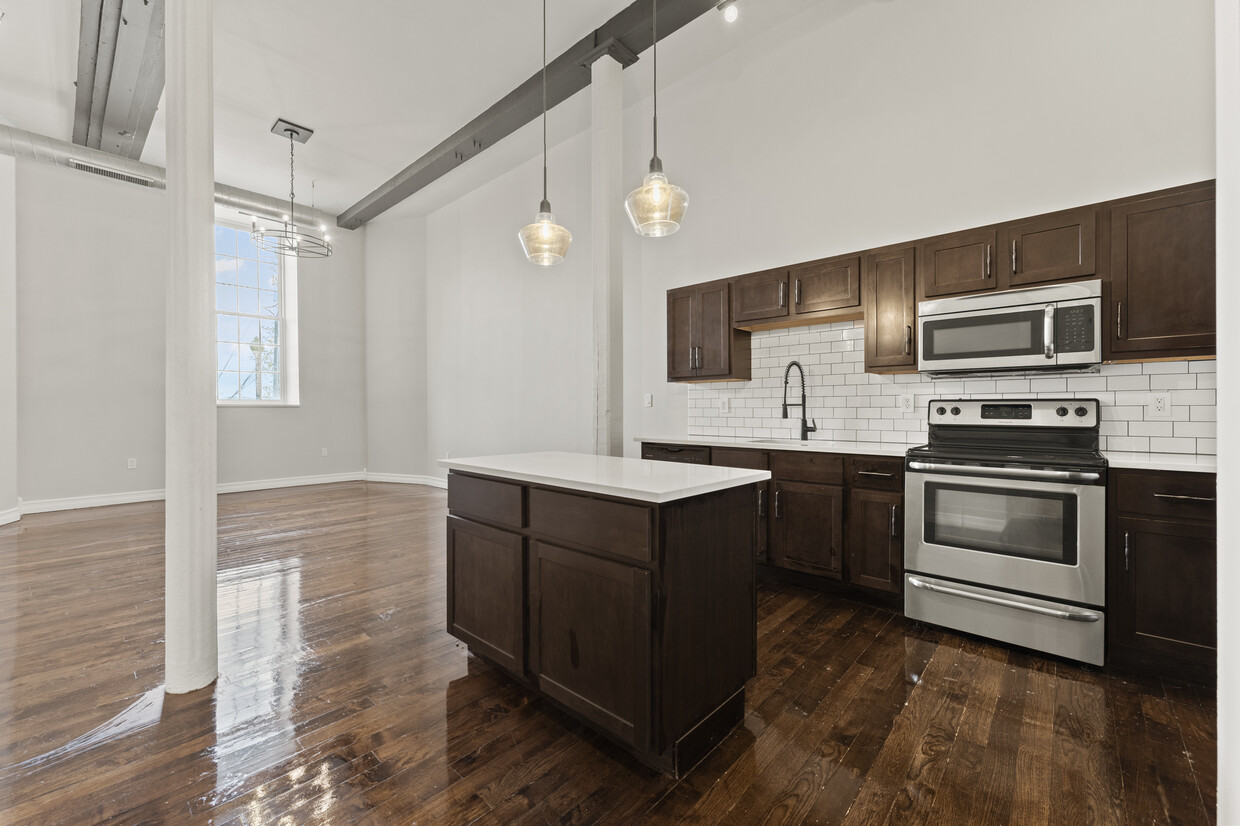 West Phase II Kitchen - The Lofts at Harmony Mills Fallsview