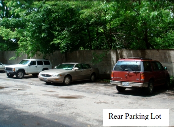 Rear Parking lot - Algonquin Apartments