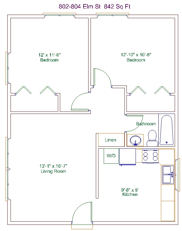 Layout - 802 Elm St