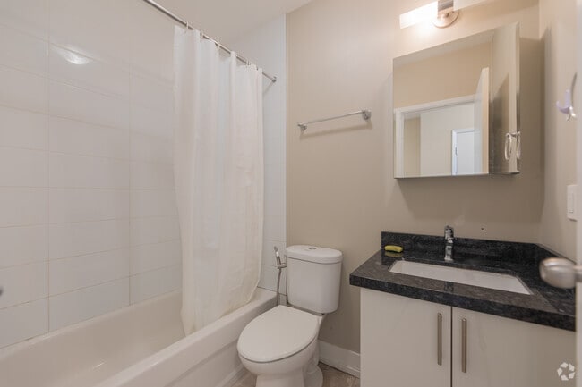 BACHELOR - 450SF - Bathroom - Warren Court Apartments