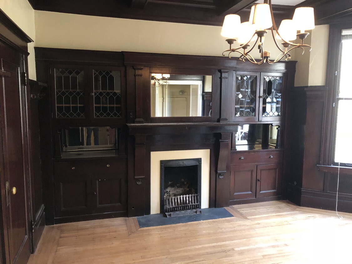 Handsome dark wood in living room. - 2211 Pine St