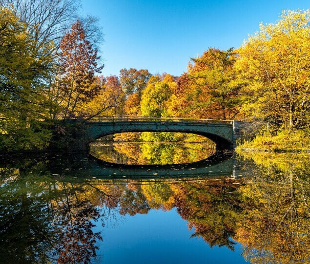 Prospect Park in the fall