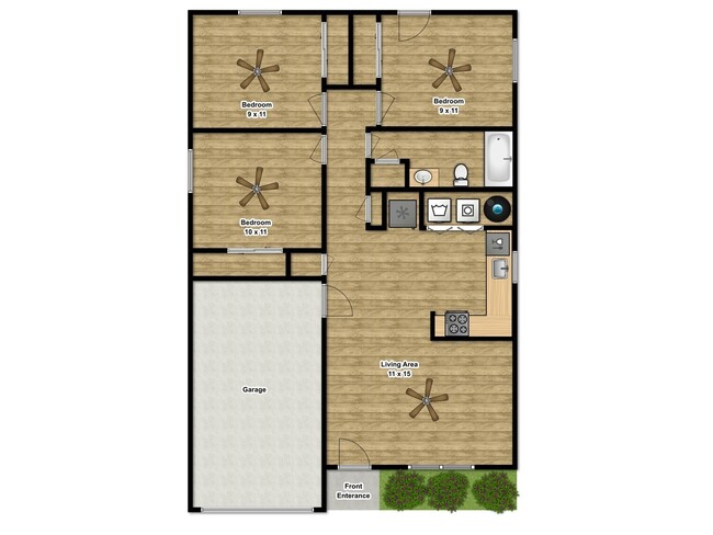 Building Photo - 3bd/1ba House w/ Garage & Private Backyard...