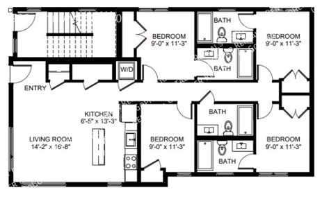 Building Photo - Modern 4 Bedroom Apartment Close to U of M...