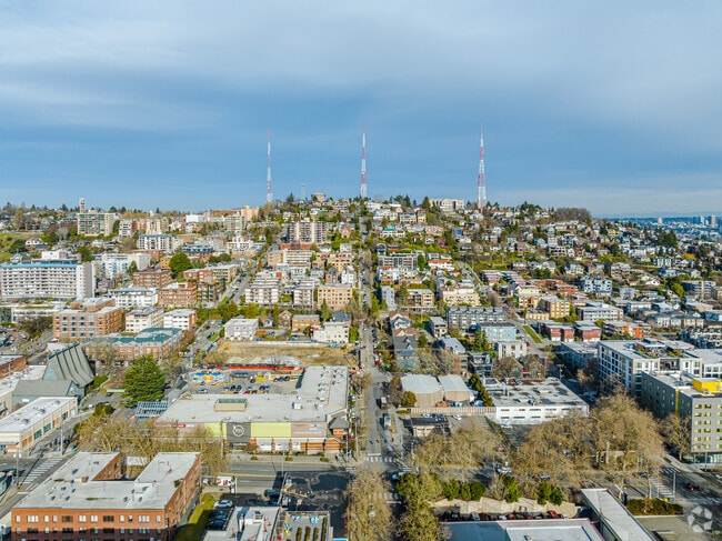 Uptown is a mixture of residential and retail.
