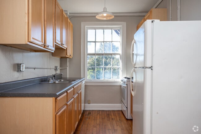 1BR, 1BA - 490SF - Kitchen - Terrace Apartments