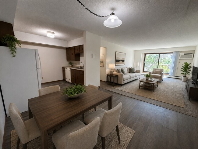 Staged Living Room - 2 BD - Creek Point Apartments
