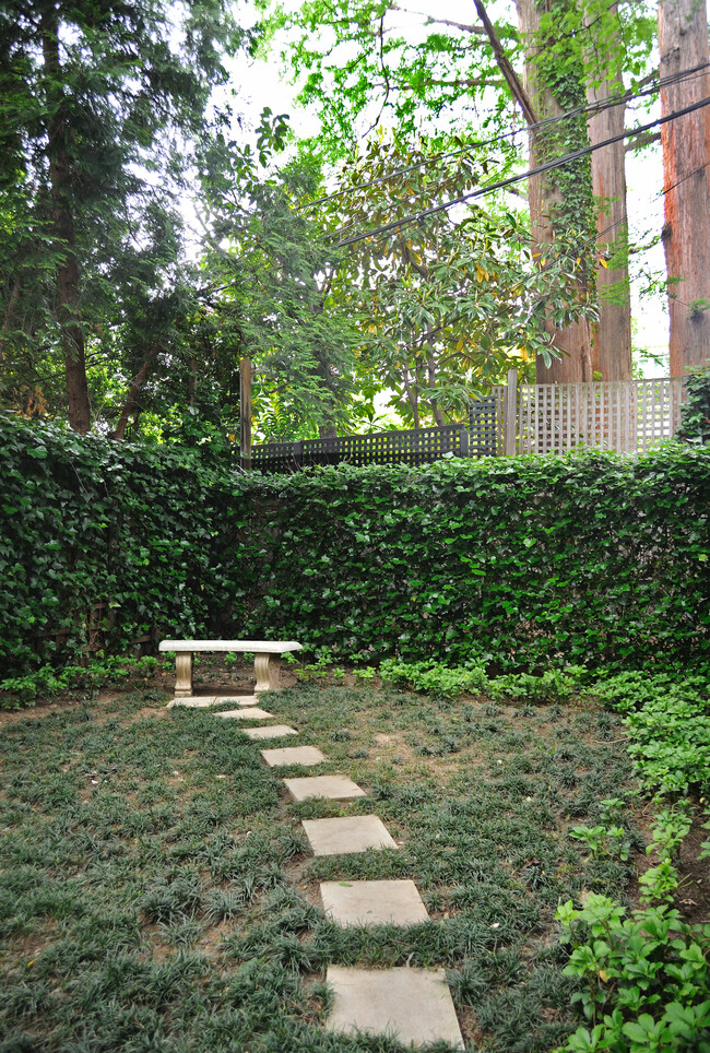 Seating at Back of Garden - 3019 O St NW