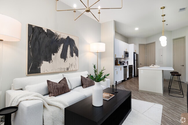 A3 - Living Room - Cortona at Forest Park Apartments