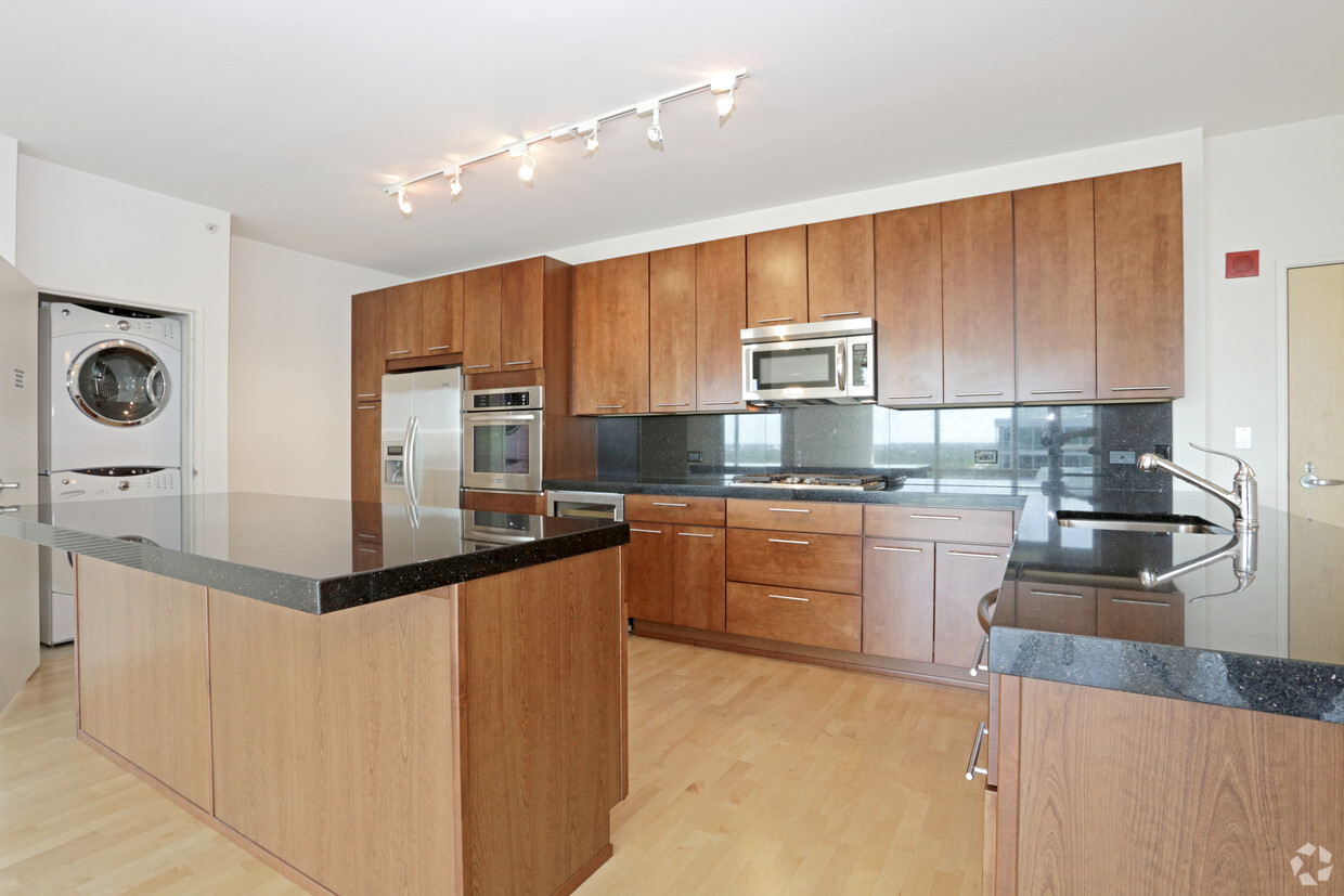 Cocina de concepto abierto | Skokie Apartments para alquilar | Optima Old Orchard Woods - Optima Old Orchard Woods