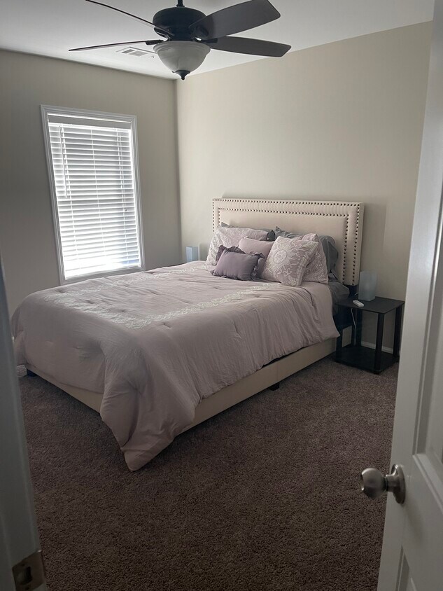 This is the furnished option. The unfurnished room is the same size. - 2627 Adams Park Ln