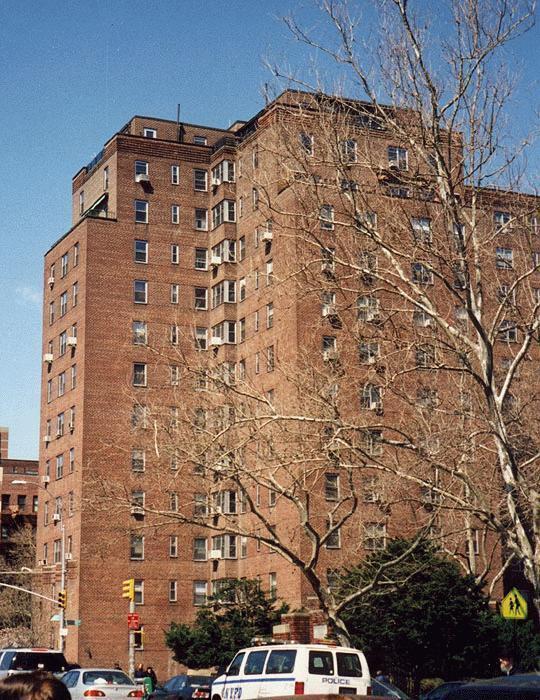 View from the southeast - Amalgamated Dwellings