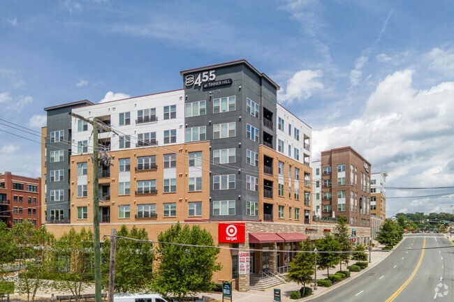 Many apartments have been built in Falls Church to accommodate the influx of new residents.
