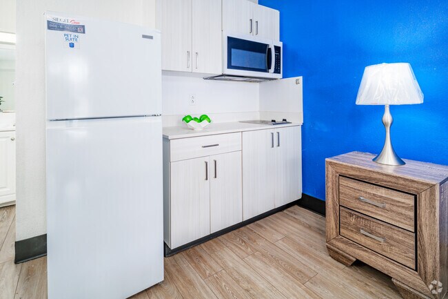 Estudio - 280SF - Cocina - Siegel Suites San Antonio