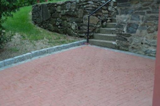 Patio outside of entrance - 60 Maple St
