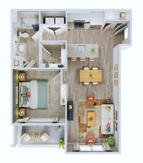 Plano de planta - Postmaster Flats