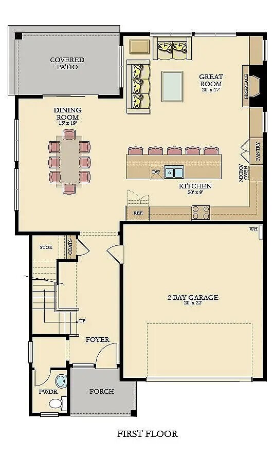 Plano de planta baja. Baño completo mejorado. - 5140 SE 81st Ave