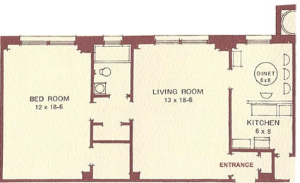 1BR/1BA - Cathedral Mansions