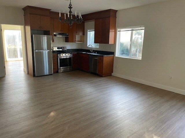 kitchen and living - 14762 Friar St