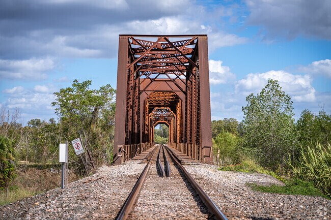 The Fort Bend County Railroad Bridge in Richmond was built in 1899.