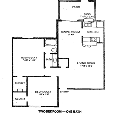 2HAB/1.5BA - Ivy Chase Apartments