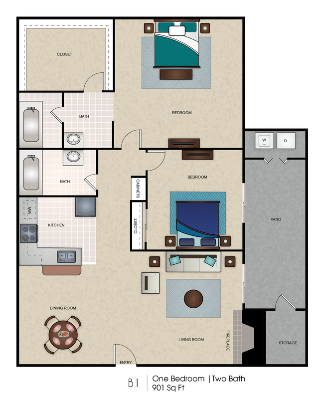 FP_SummerCreekApts_B1.png - Summer Creek Apartments