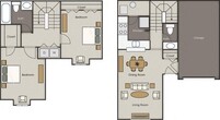 2 Bed 1.5 Bath